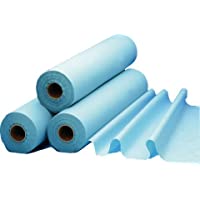 Papel para camillas- color azul- 180 hojas- 50 x 38- por rollos